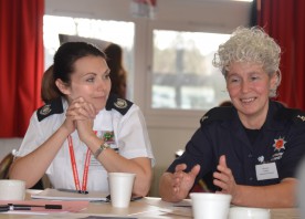 Delegates discuss women in the UK fire and rescue services