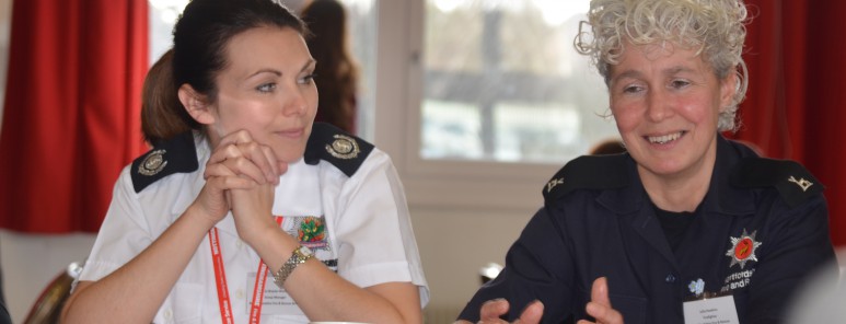 Delegates discuss women in the UK fire and rescue services