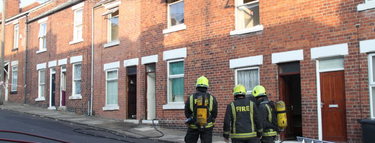 Firefighters attend terraced house fire in Rotherham