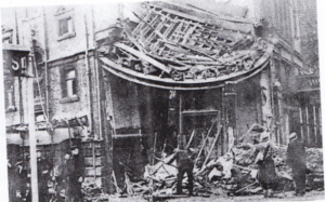 Empire Theatre following the bombing